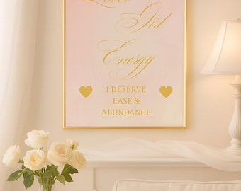 Lover Girl Energy Print – Black Women Self Love Decor (Digital Download)