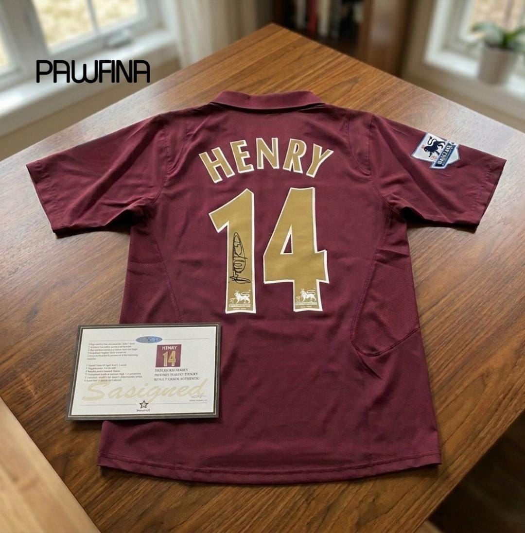 Maillot Extérieur Arsenal 2005-2006 – Nike, N°14 Henry, Taille XL, Collector