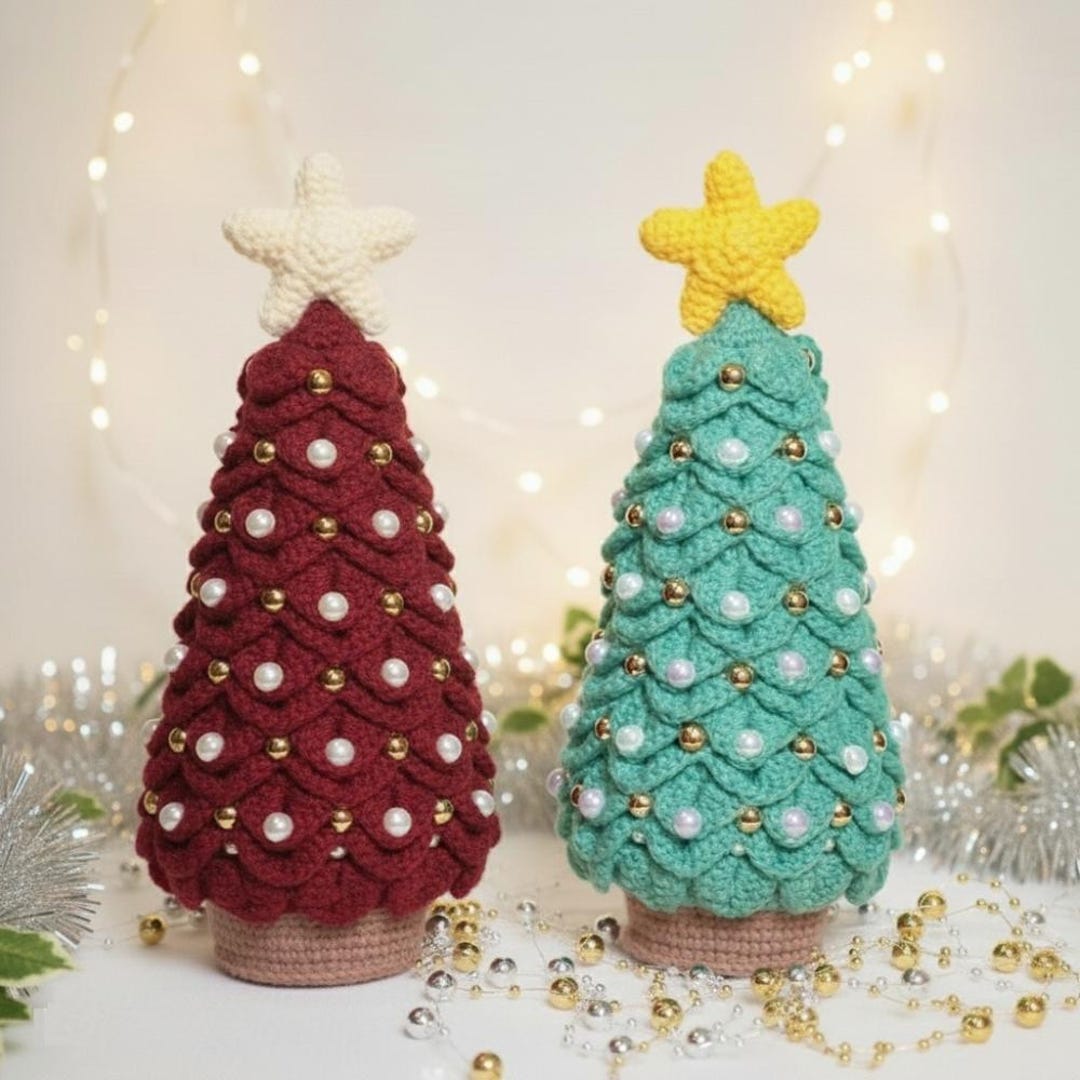 Christmas Tree Crochet Pattern, Easy for Beginner Tutorial, Table Tree ...