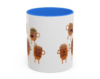 Colorful Mugs (11oz, 15oz) | Children's Day Gifts | Funny mugs | Fun AI Art | Birthday present | Kid's favorite mug