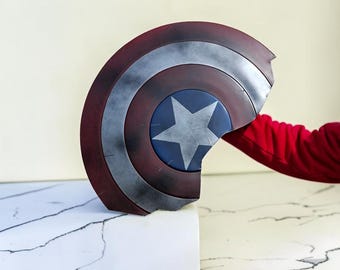 Captain America Broken Shield – Battle Damaged Superhero Shield | Cosplay Prop & Display Replica