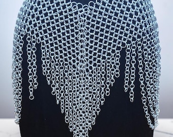 Handmade Women’s Skirt Chainmail Costume Dress – Fantasy Medieval Warrior Style