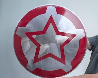 Red Guardian Captain Shield – Soviet Star Shield Replica | Cosplay, LARP & Wall Decor