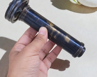 Antique Style Nautical Kaleidoscope | Brass Double Rotation Wheel | Collectible Gift