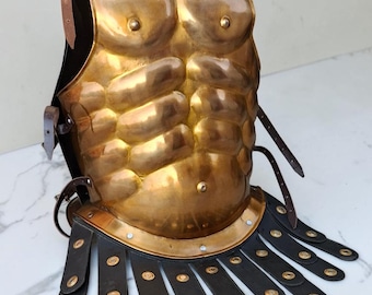 300 Spartan Muscle Armor Jacket – Greek Warrior Cuirass for Cosplay, LARP & Costume