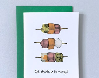 Eat, Drink & Be Merry / Newfoundland Hors D'oeuvres Christmas Card