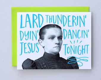 Lard Thunderin' / Newfoundland Greeting Card