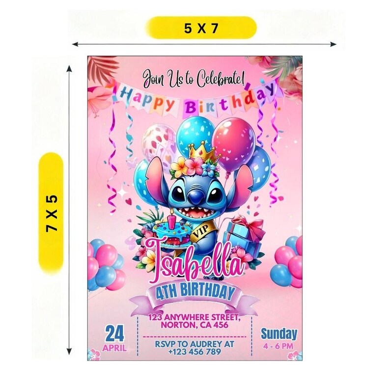 Stitch Birthday Party Invitations – Fun Game-Themed Invites For Kids