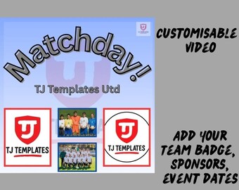 Matchday Canva Template | Social Media Post (Digital Download)