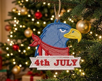 Adorno bordado con diseño de águila patriótica de FSL (descarga digital)