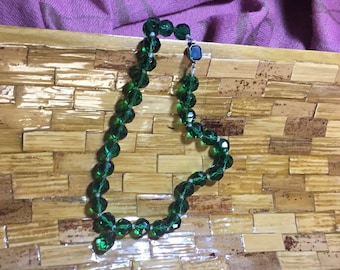 Timeless Emerald Green Crystal Chocker Necklace