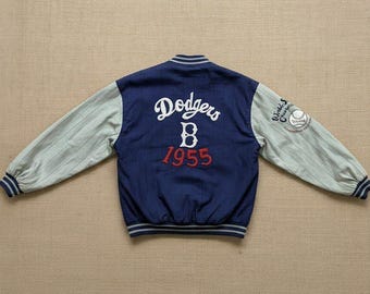 Vintage Brooklyn Dodgers 1955 World Series Reversible Bomber