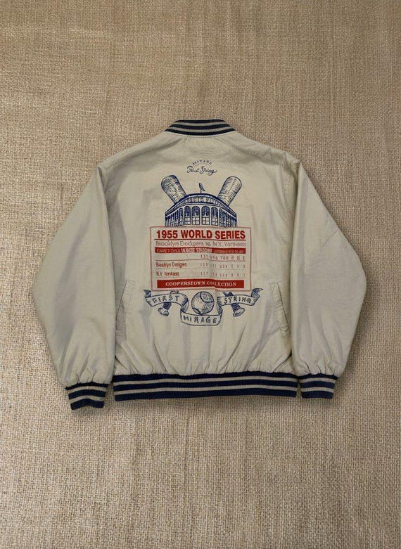 Vintage Brooklyn Dodgers 1955 World Series Reversible Bomber