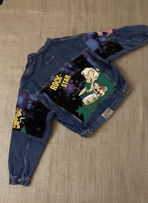 Handmade Flintstones Denim Jacket | Jeff Hamilton… - image 3