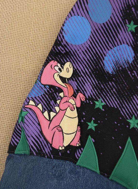 Handmade Flintstones Denim Jacket | Jeff Hamilton… - image 5