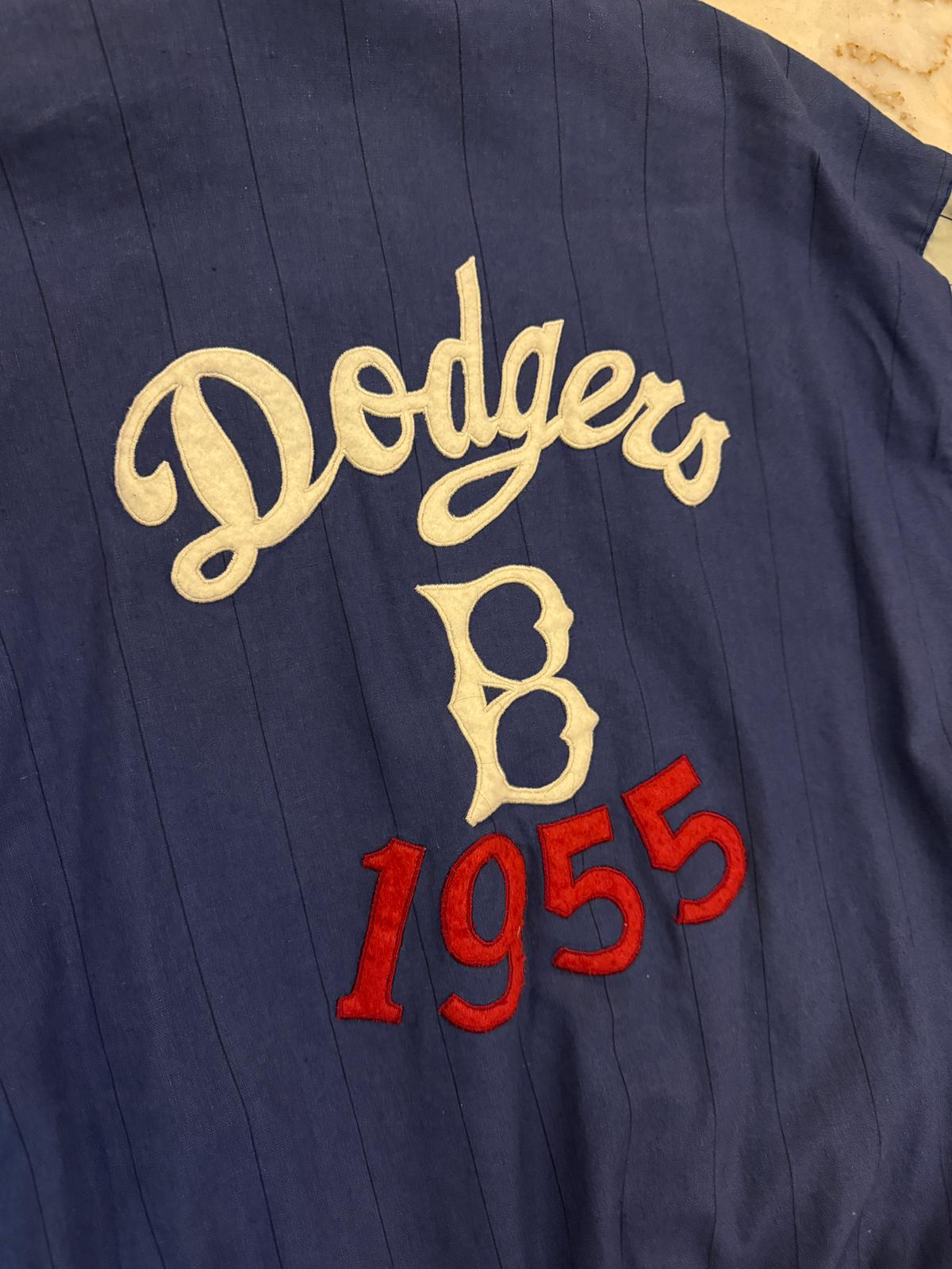 Vintage Brooklyn Dodgers 1955 World Series Reversible Bomber 