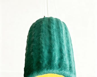 Dining Table Light, Kitchen Island Light, Green Pendant Light, Unique Chandelier, Cozy Handmade Lighting, Height: 50in/127 cm
