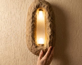 Oval Wall Sconce Handmade , Brass Wall Lamp, Bedroom Sconce Lighting, Modern Rustic Home Decor, Wall Lighte Gift