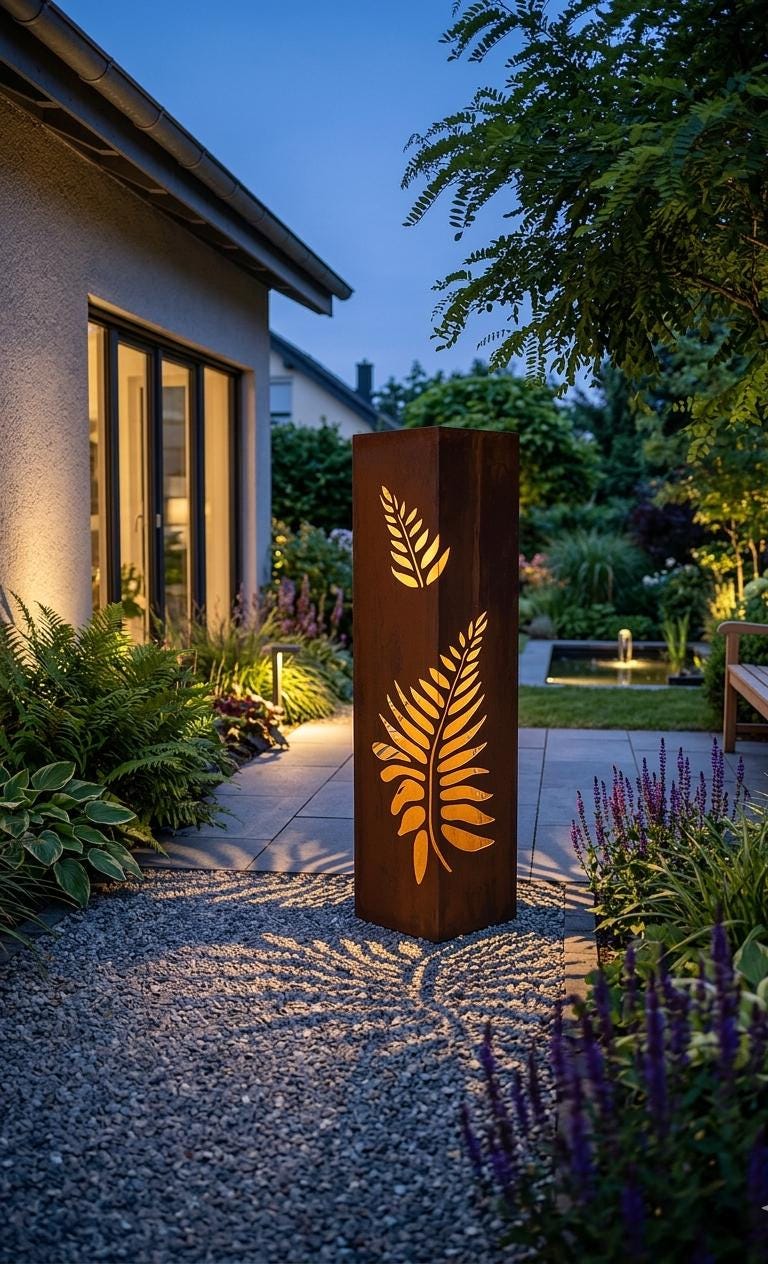 Metall gartenstecker