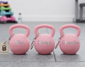 Portachiavi porta anello da palestra, anello da allenamento personalizzato sicuro per sollevamento pesi, regalo fitness personalizzato per donne, protezione per gioielli da sollevamento pesi