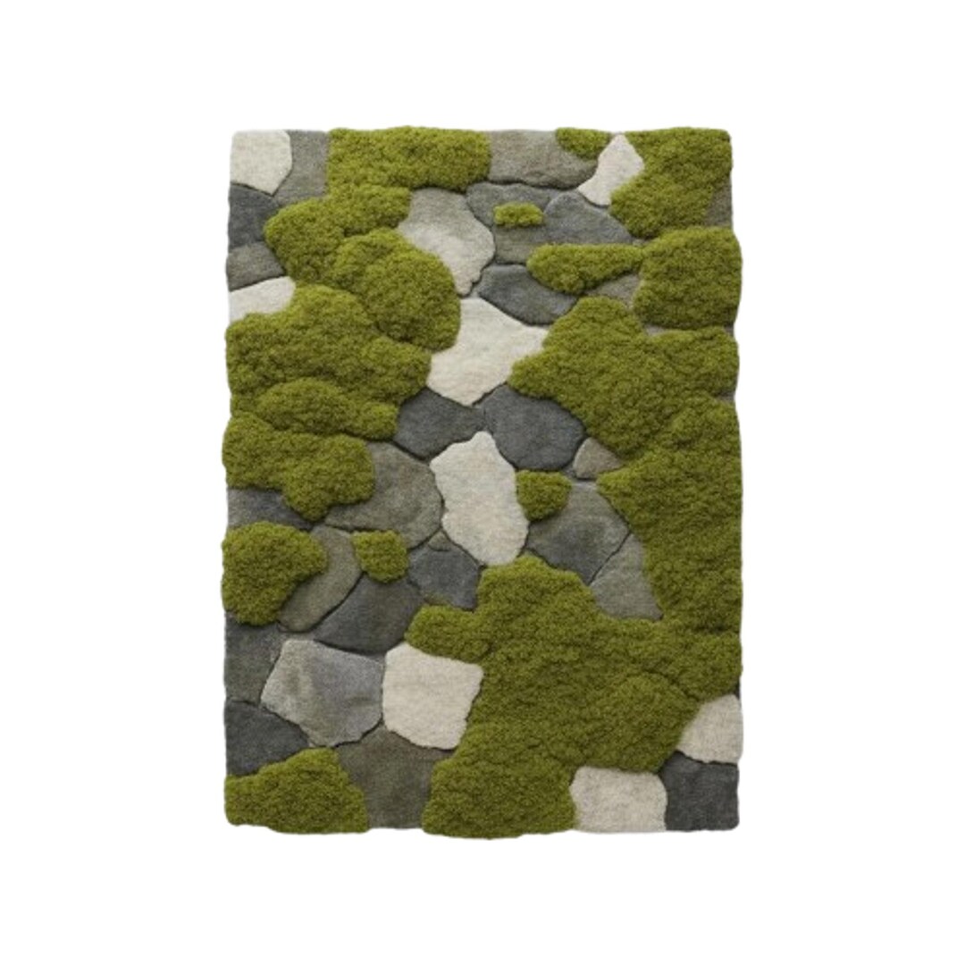 Nature Inspired Tufted ! Rug Garden Carpet Green Landscape Rug | Modern ...