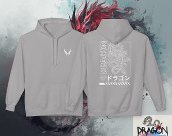 Japanese Dragon Hoodie | Asian Mythical Serpent Design