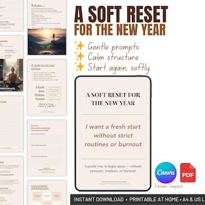 A Soft Reset for the New Year | Gentle 7-Day Reset Workbook Without Pressure or Burnout