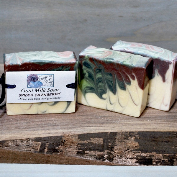 Goat  Milk Soap~ Spiced Cranberry