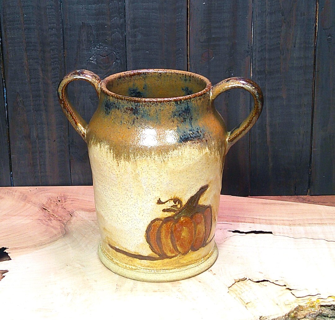 Vase With Handles ~ Hand Thrown Pottery - Etsy