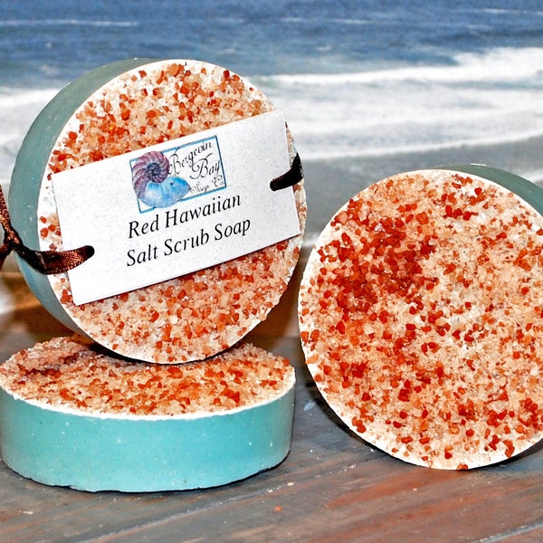 Red Hawaiian Salt Soap Scrub