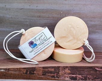 Apple Cider Vinegar Shampoo Bar, Soap on a Rope