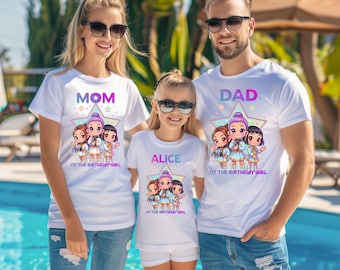 Custom Huntrix Birthday Shirt, Personalized Name Tee, Kpop Girl Shirt, Demon Style Tee, Birthday Party Shirt, Cute Cartoon Shirt