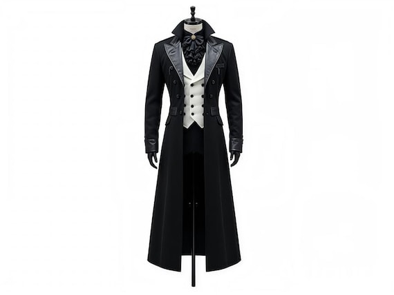 Men's Gothic Victorian Tailcoat | Steampunk Frock Coat, Wedding Vampire Style