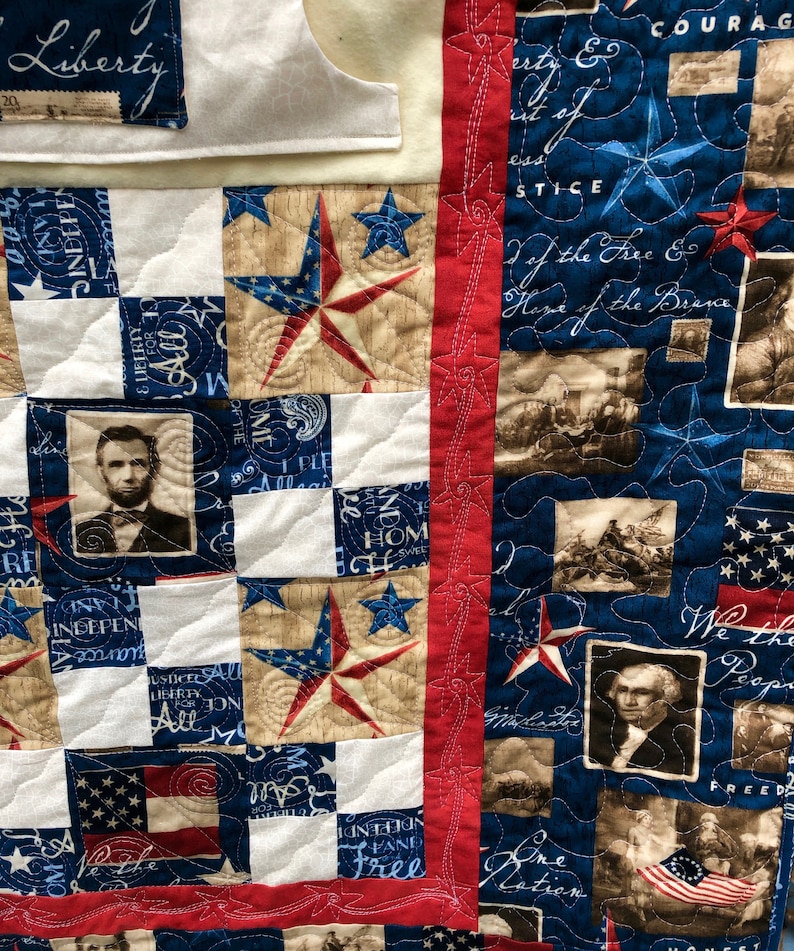 Liberty Lovie Lap Quilt with Pockets