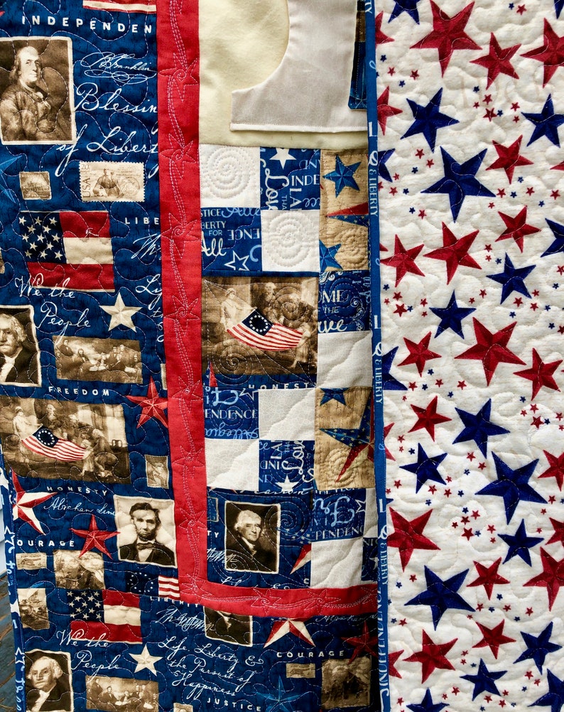 Liberty Lovie Lap Quilt with Pockets