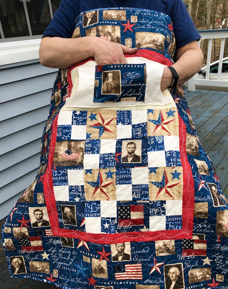 Liberty Lovie Lap Quilt with Pockets
