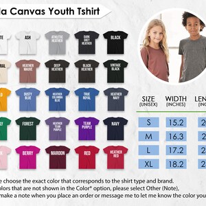 The image is a collage of various t-shirt designs, including different colors and styles, along with a photo of two young people wearing the t-shirts.