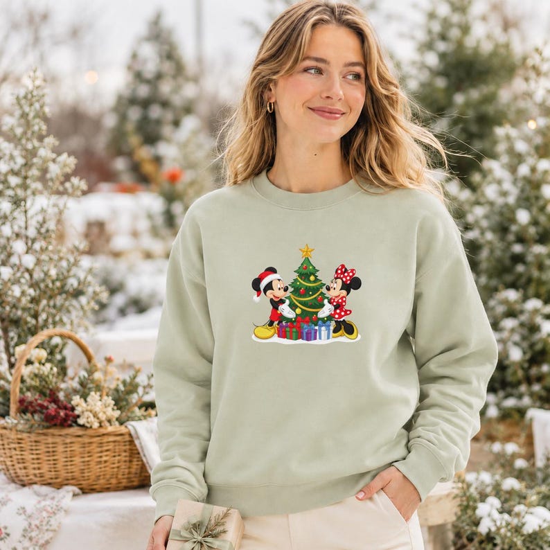 Problem Tree Visual Layout Disney Mickey Minnie Christmas Embroidery Design Tree Gifts Holiday ...
