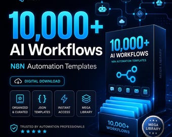 Ultimate n8n Automation Library – 10,000+ Ready-to-Use Workflows