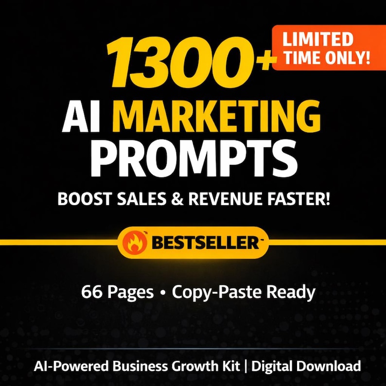1000+ Marketing Prompts Bundle, AI Business Prompt Toolkit, Sales Copywriting image 1