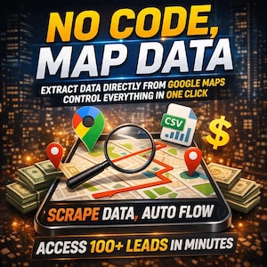 AI Lead Generation Tool | Google Maps Data Extractor | No Code Workflow (n8n Template)