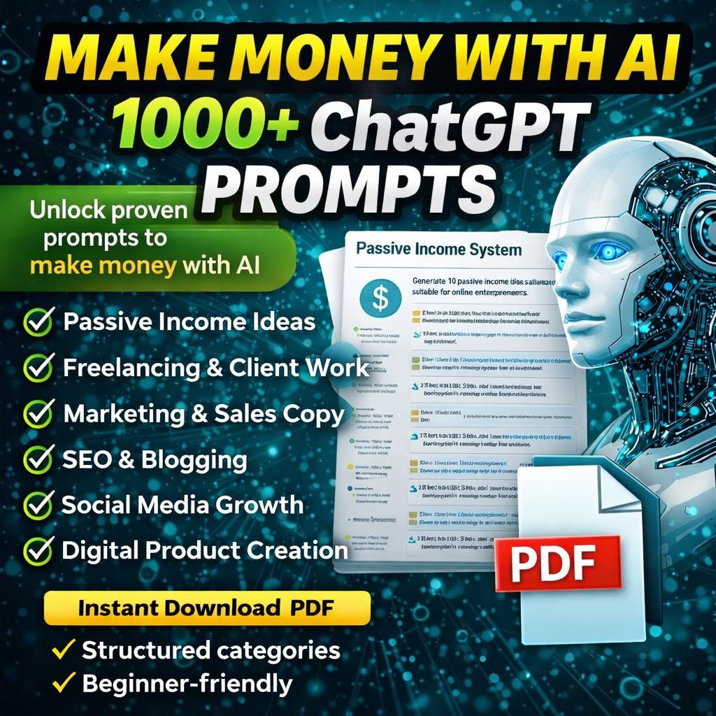 AI Chatgpt Prompts Mega Bundle | Money Making, Marketing, SEO Mega Pack ...