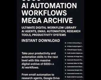 N8N 自動化テンプレート | 2000以上のAIワークフロー（デジタルダウンロード）