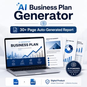 AI-bedrijfsplangenerator | Automatisch gegenereerd rapport met meer dan 30 pagina's (pdf, docx) afbeelding 2