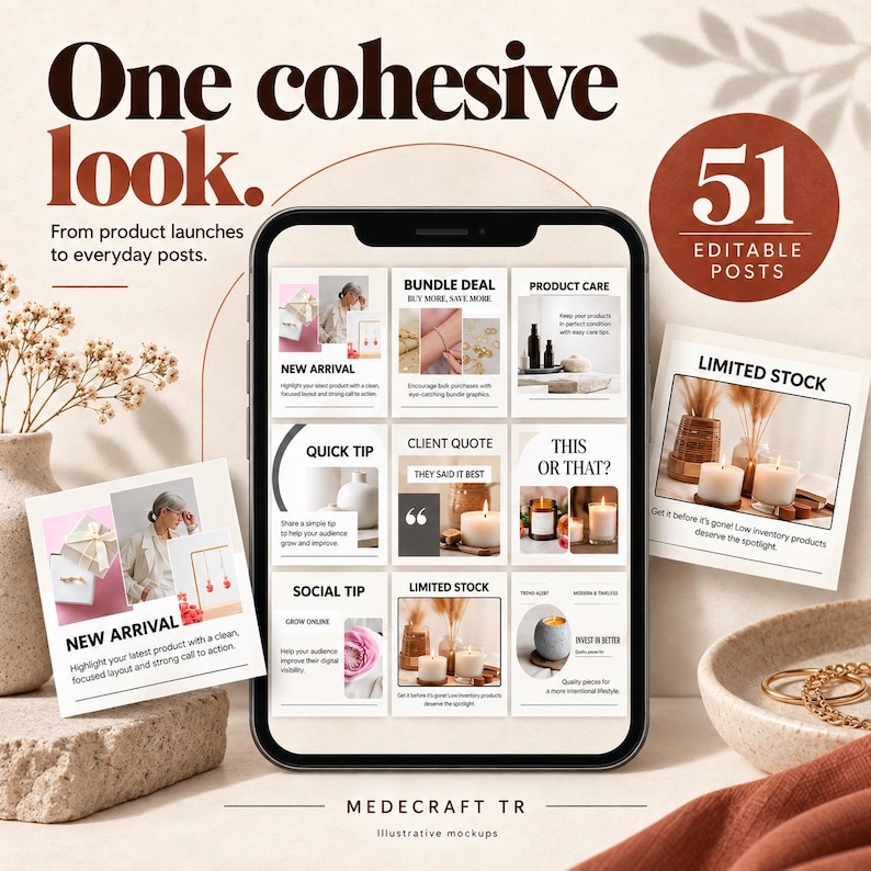 51 Small Business Instagram Templates | Editable Canva Social Media ...
