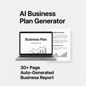 AI ビジネスプランジェネレーター | 30ページ以上のレポートを自動生成（PDF & DOCX）