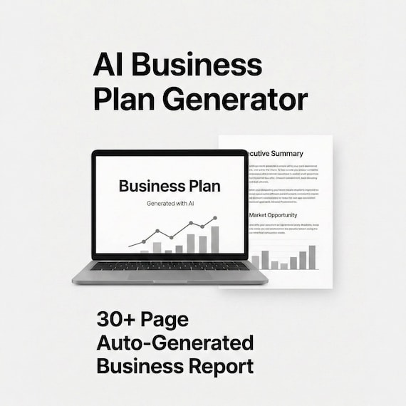 AI Business Plan Generator | 30+ Page Auto-Generated Report (PDF, Docx)