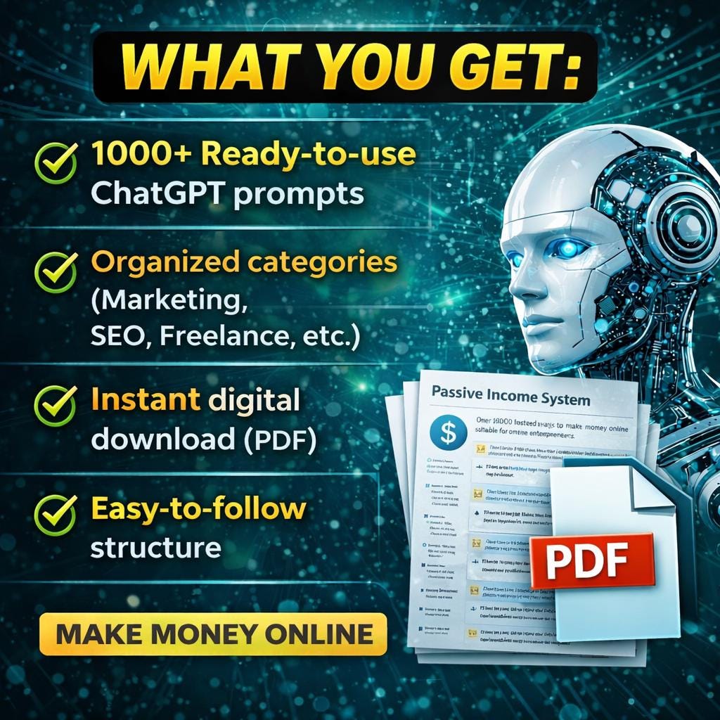 AI Chatgpt Prompts Mega Bundle | Money Making, Marketing, SEO Mega Pack ...
