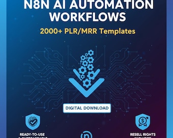 Más de 2000 flujos de trabajo de automatización n8n / Plantillas sin código (Descarga digital)