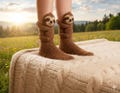 Animal Sloth Socks for Women, 3D Knit Animal Socks, Cute Warm Handmade Cotton Sock for Christmas Gifts product logo